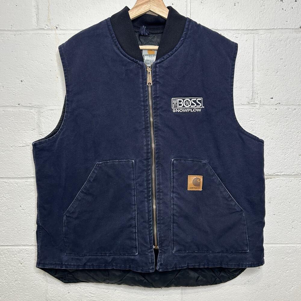 Y2K Carhartt Quilted Artic Vest “Midnight Navy” V02 MDT